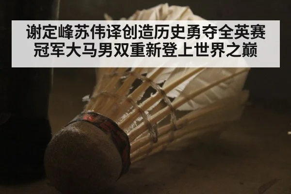 谢定峰苏伟译创造历史勇夺全英赛冠军大马男双重新登上世界之巅